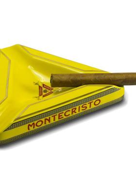 MO8489NEC形ISTO蒙特大号三角三槽位R雪茄专用陶瓷烟T灰缸创意家