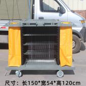 布草白云塑料双边服务门车垃带服务车大644号小号工作圾收集车加