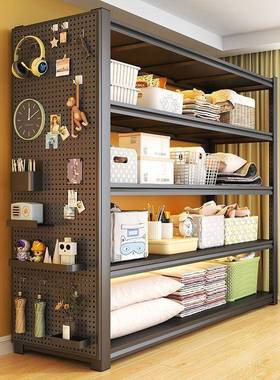 多IXZ层可调家用加落置台物架厚阳书房卧室多地层可调节收纳储物