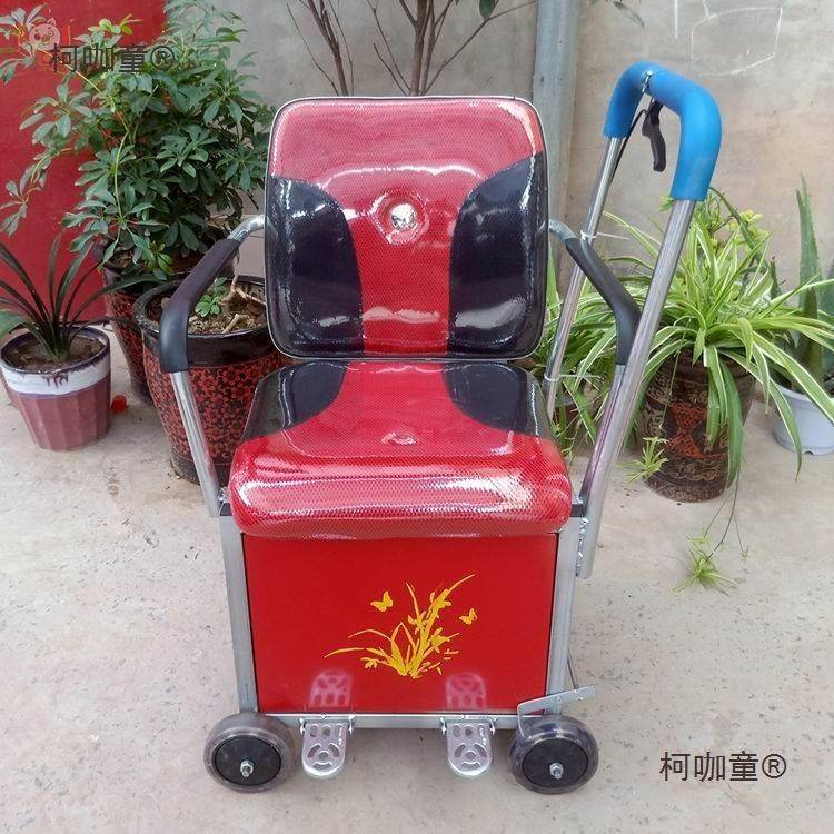 老人助力小推车四轮买菜购物可推可坐拉车座便器老年人代步麦太保