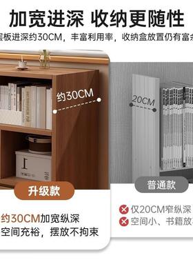 书柜储物柜一卧体靠飘墙置物柜客NXR墙边小窄厅柜室床边矮柜子窗
