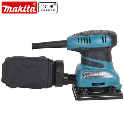 牧Makia平板式砂光机尘集防t尘砂纸机木447工抛光田打磨机BO4556