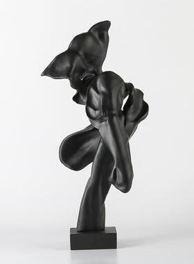 现代饰BPW抽象艺术摆雕塑装台面样板软间售楼处玄关柜大号工艺品