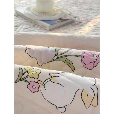 BK9HPLK100全棉床笠带裙边二合加厚夹5棉纯棉床罩一单件22年0新