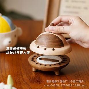 童乳牙纪念EMI存保盒牙齿收儿纳瓶实木宝宝脐带发收藏盒胎毛胎纪