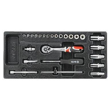 2欧洲易尔套TGF拓ATO工具5件1/4六角套筒组YT-5Y541托盘式