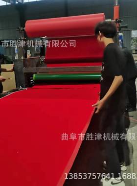 密NLA度板板面纸复合红绒布贴面机双山东大PVC贴贴膜机木饰面板