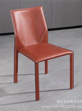 厂家直供意式师餐家用YTQ椅卧子室书椅酒店餐厅椅靠背设计椅子马