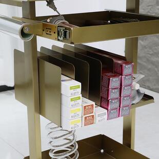 博可崛理发店工具置柜移XOU动推专车美发店用多层物架杠车