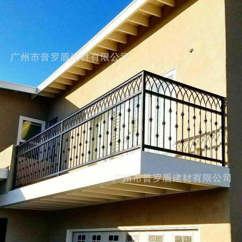 深圳欧式复古铁艺锻打护栏阳台露台铁艺防护栏室内护栏铁艺庭院门