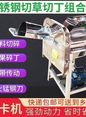 不锈钢切草碎丁组30564合机型家用小多能瓜果粉碎机鸡鸭殖小功切