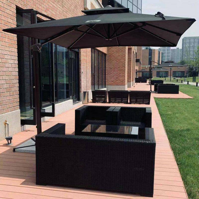 高户外遮阳大伞伞阳酒店大伞XUC大型遮阳休闲景区双层档伞遮伞制