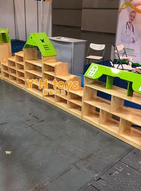 柜幼儿园原木玩具柜木组合柜区角实56648储物区收域书架儿童纳柜