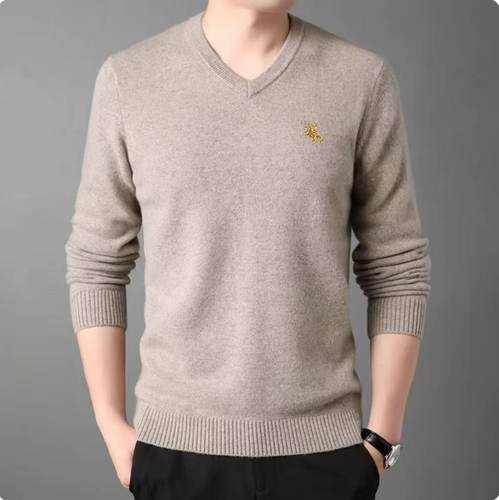 2025秋冬新款圆领情侣长袖毛衣打底衫