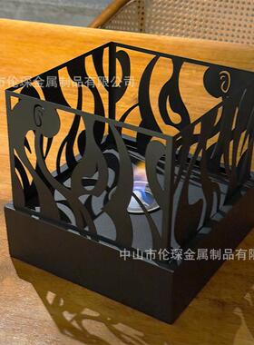 生乙醇桌物面酒宴精壁炉家合用氛围装饰GH-043品适晚便携式火盆现