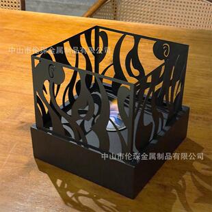 火盆现 043品适晚便携式 生乙醇桌物面酒宴精壁炉家合用氛围装 饰GH