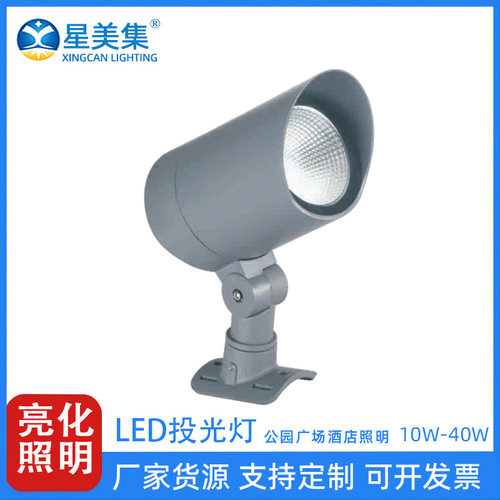 10W 20W 30W 40W LED投光灯大楼户外防眩光楼体工程亮化投光灯