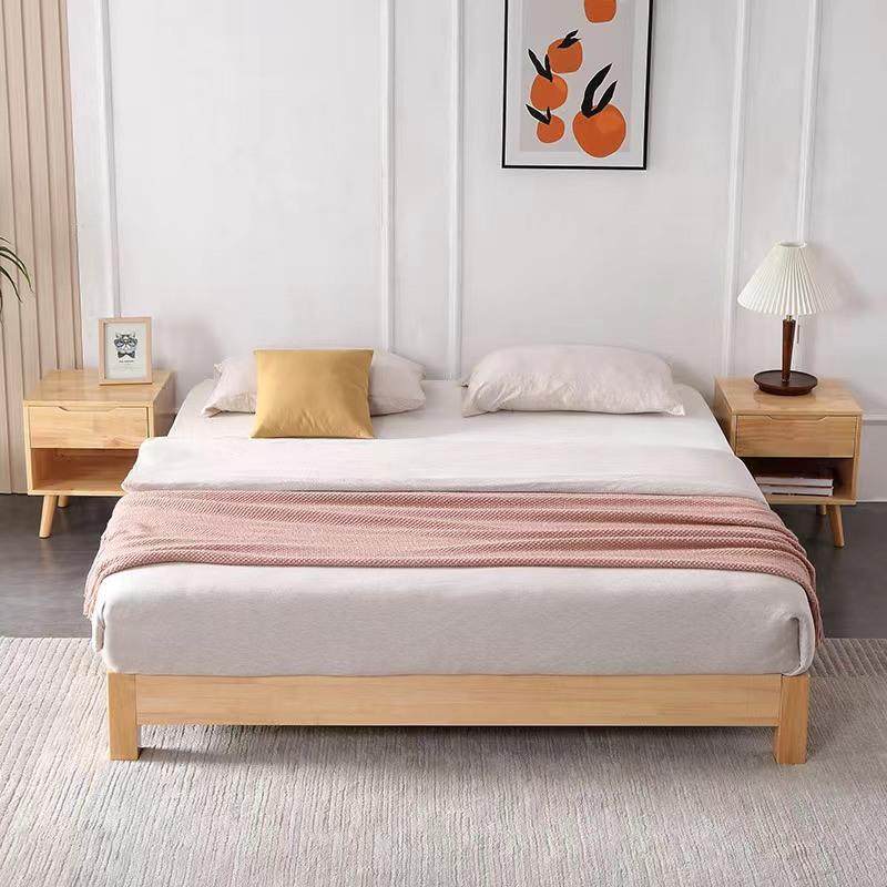 多尺寸全实木榻榻01榻榻米米床1木.单2米人排骨架板床1.8米床双人