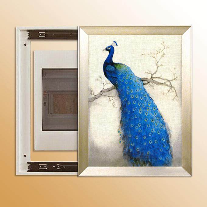 配电箱推拉框装饰遮盖电表BJY箱弱电箱装饰画画表箱装饰画电竖款