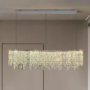 76餐厅灯高档饭厅长年桌设计师水晶吊灯20条23新款创意全光谱L餐E