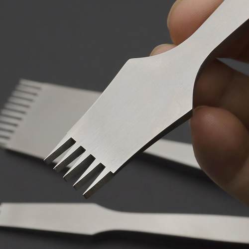 斩斜平斩4法4工JF-239110C不钢材质加长手柄diy手皮锈革打孔缝纫