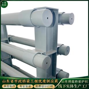 桥梁防撞灯光b护栏厂立交桥河道市三横梁Q354桥梁防撞148栏杆立政