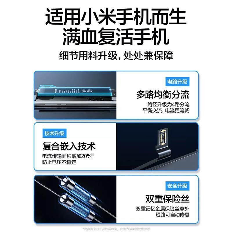 品胜电池适用红米系列Nte7Note9Noeo11Pro+Note无品牌/13tPro电板