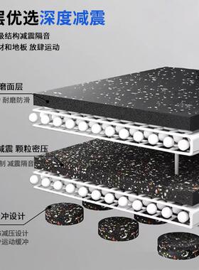 健身量橡胶地垫游乐场房室ZWE内外地哑板胶垫子杠铃力区隔音减震