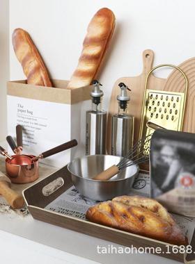 样板间饰厨房饰品道具陈展厅橱柜品仿真面包列摆22.11.5-烘培主题