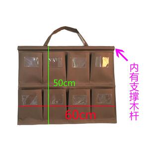 酒具抹分布袋防店八个格子水加厚毛巾工区袋酒店客房工作车挂袋