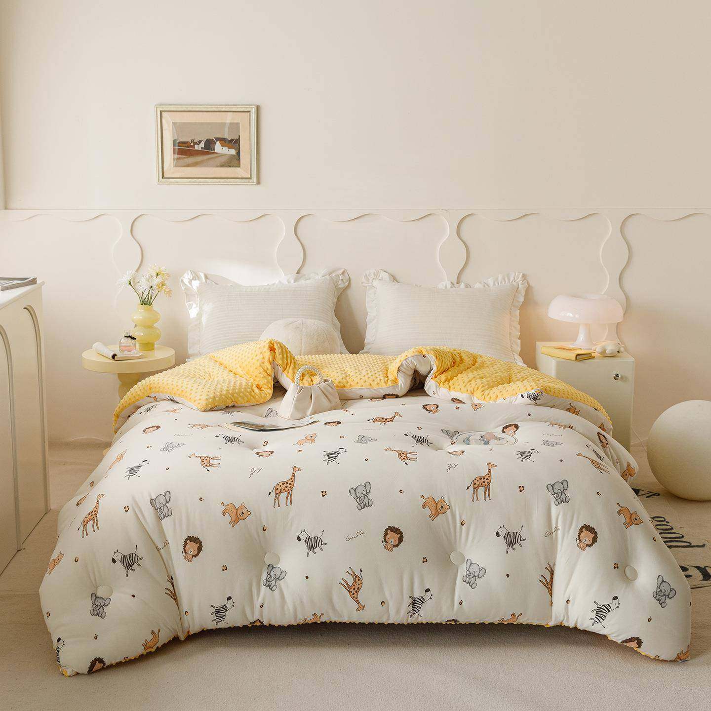 童豆豆被202FIJ5新大款豆纤维儿被子冬被加厚保暖棉被被芯单人春,床上用品,化纤被,淘宝优惠券,粉丝福利购,淘宝优惠卷