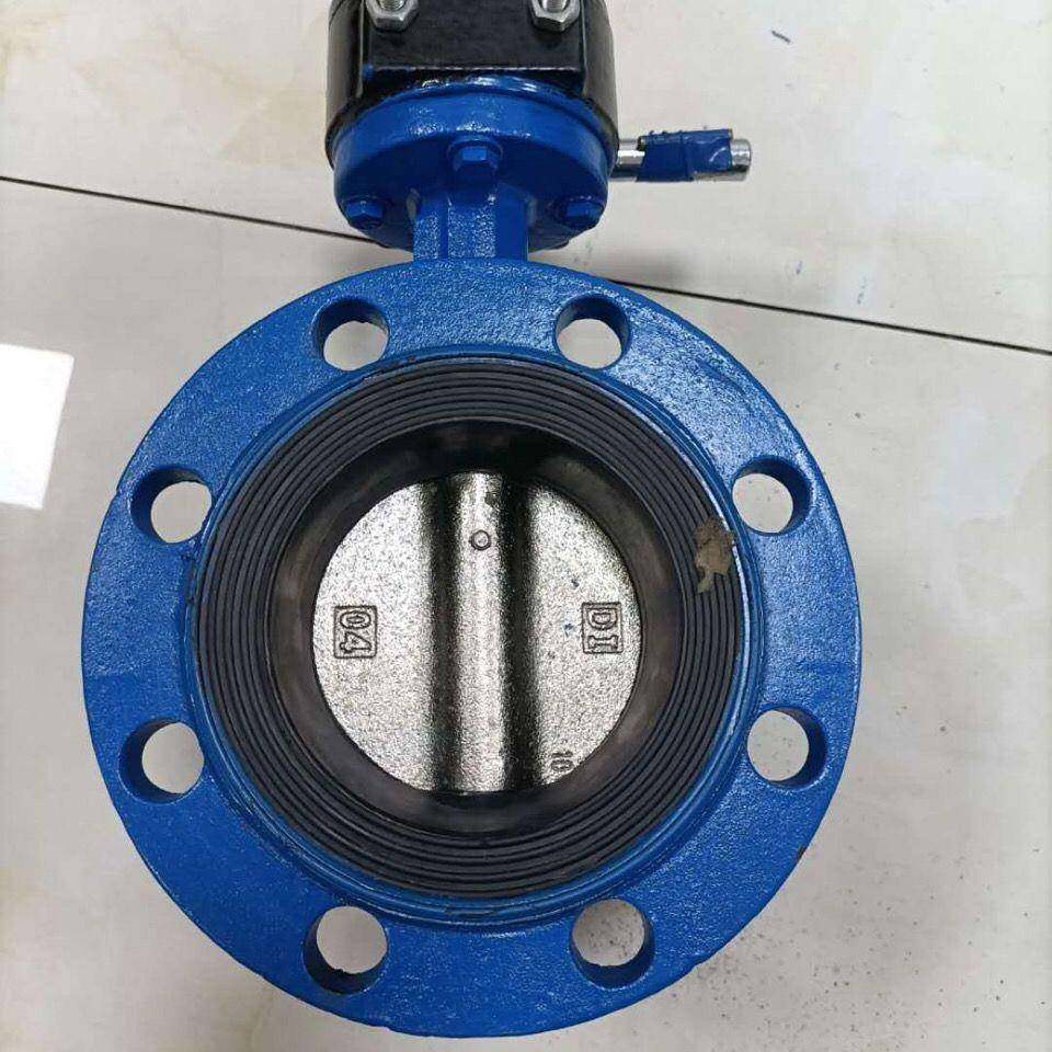 涡轮法兰X/式蝶阀341-1014956Q手动蝶阀软密封D国标蝶阀排污110蝶