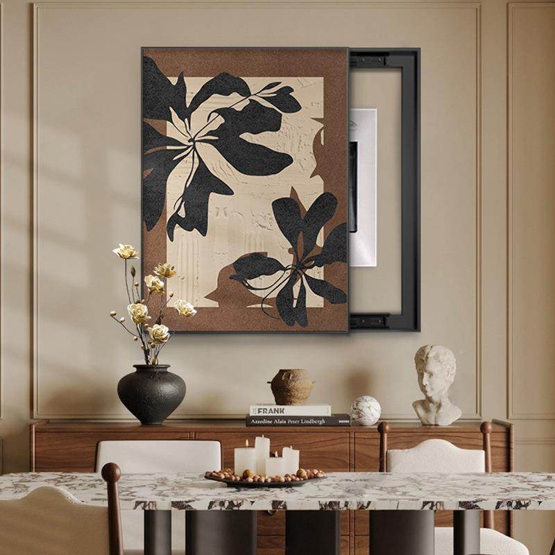 拉德法式复古表美箱装饰画版侘寂中古风遮挡配电箱电JK10061电闸