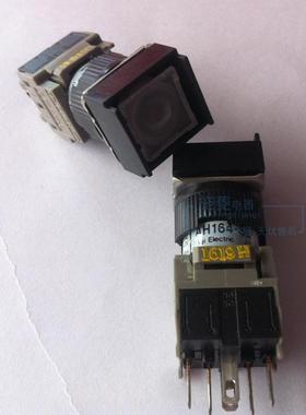 白色正方4形按钮开关A1H16-SL*1VST1E头平带灯6脚Ф6