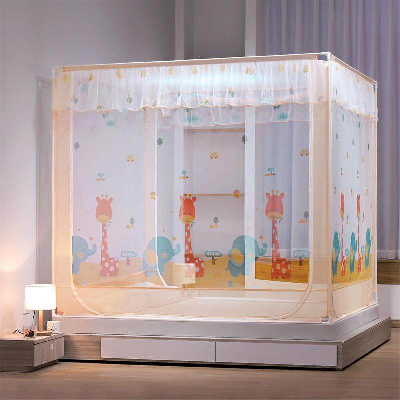 防尘坐床蚊帐儿童防摔家用蒙古包蚊帐加密三开门方顶蚊帐,机械设备,其他机械设备,淘宝优惠券,粉丝福利购,淘宝优惠卷