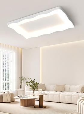 客厅主灯极简2023年新款白色网红LED吸顶灯现代简约广东中山灯