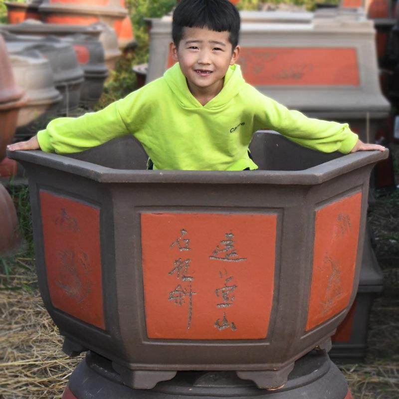 花盆大口径50以上大号超大特花卉盆栽果树铁树六角家用庭院紫砂,纺织面料/辅料/配套,纺织机械配件,淘宝优惠券,粉丝福利购,淘宝优惠卷