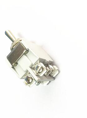 APEM钮子开关开孔12MM647H6脚3档双边自复位摇臂15A250V按钮拨杆