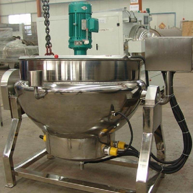 不锈钢电加热可倾斜夹层锅大型预制菜炒锅全自动卤煮锅食堂炒锅