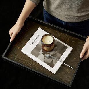 中古风高档纸巾盒客厅前台电视柜茶几桌面抽纸盒轻奢家用置物盒子