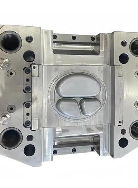 餐塑盘3格一体婴儿吃饭辅食盘子隔餐具模具餐盘NPU分注模具加工生