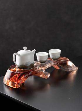 新中流体托盘茶盘样茶具MLB-2410茶台装饰品板房软茶室禅意式宋式