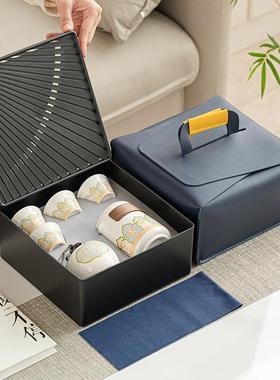 旅行茶具壶套装便携式外功夫茶具泡茶户随行快客印杯商83063务礼