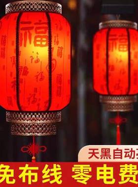 阳能免接线长羊皮灯笼户仿外大色红中式灯笼室太外阳台OCB酒店古