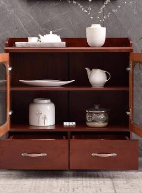 会议室茶水柜玻办公室新式餐边柜中备餐柜带屉储CSG0462物柜带璃