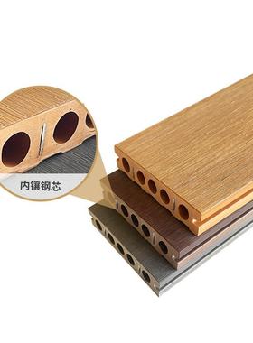 RVT厂家户高密度木饰芯地钢板别墅花塑园庭院生态木木地板外材料