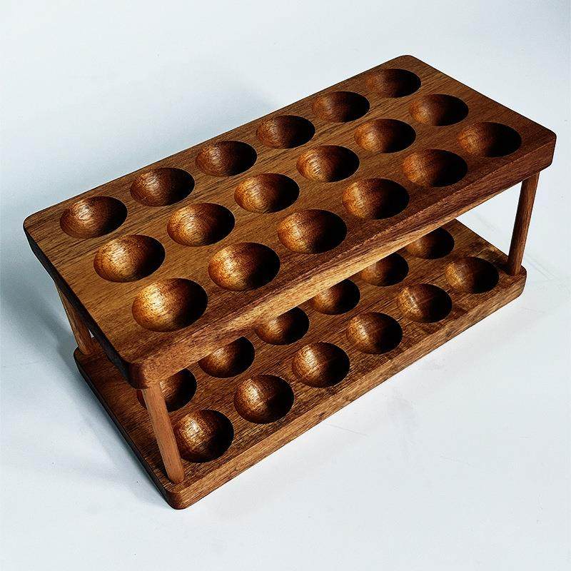 实木鸡蛋托家用厨房置物架鸡蛋收纳架双层桌面鸡蛋摆放收纳架现货,纺织面料/辅料/配套,纺织机械配件,淘宝优惠券,粉丝福利购,淘宝优惠卷