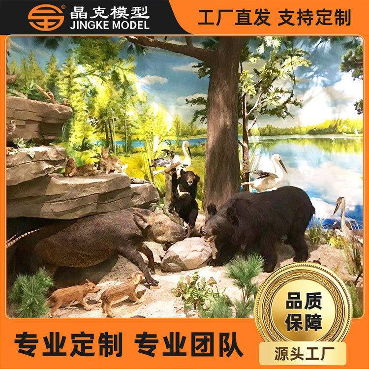展览馆模型公园动物园仿真摆件展示模型景区场景道具展览馆模型