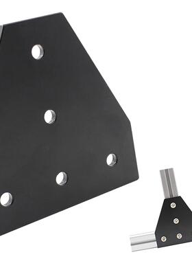 黑色T形角支架板5孔外部连接板