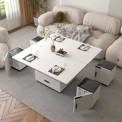 升降茶新几餐桌两用茶几款客厅w家简约创意折CXB-12AQ叠小用户型